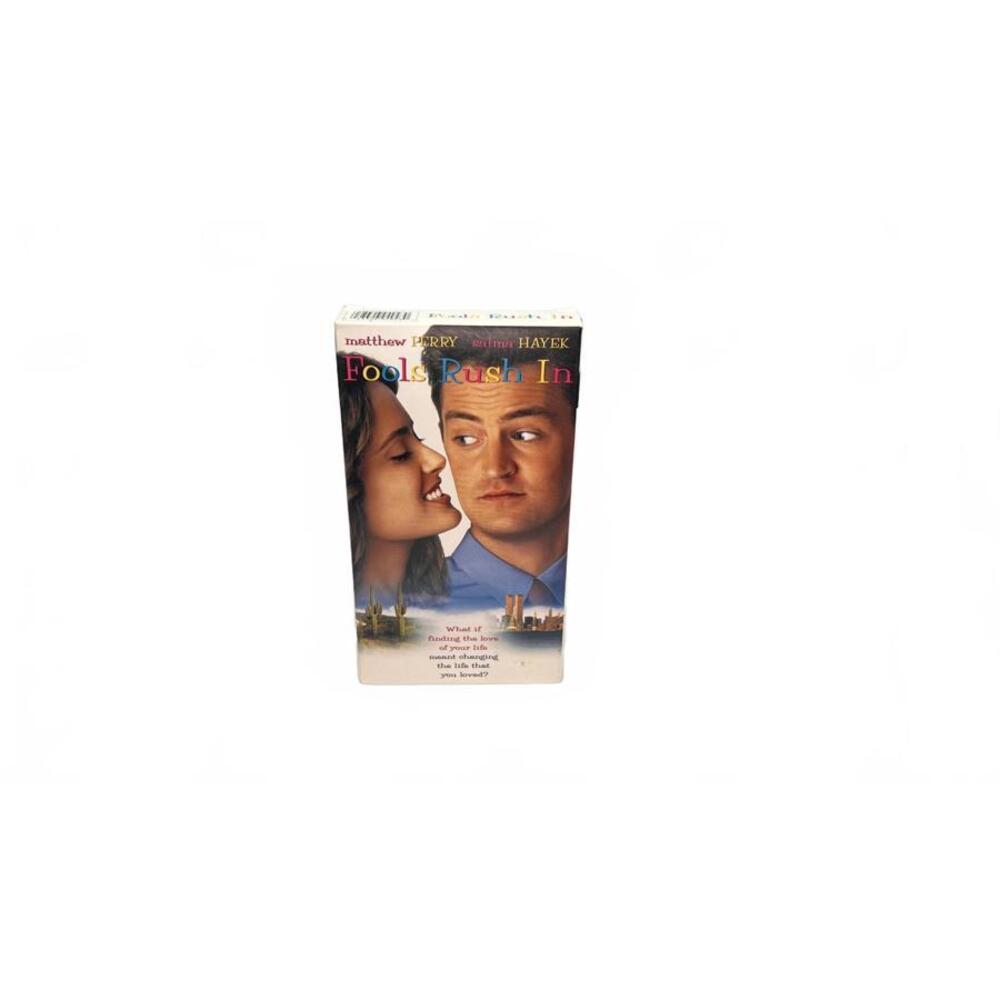 Fools Rush In VHS 90s Romcom Matthew Perry Salma Hayek Romantic Comedy 1997 PG13